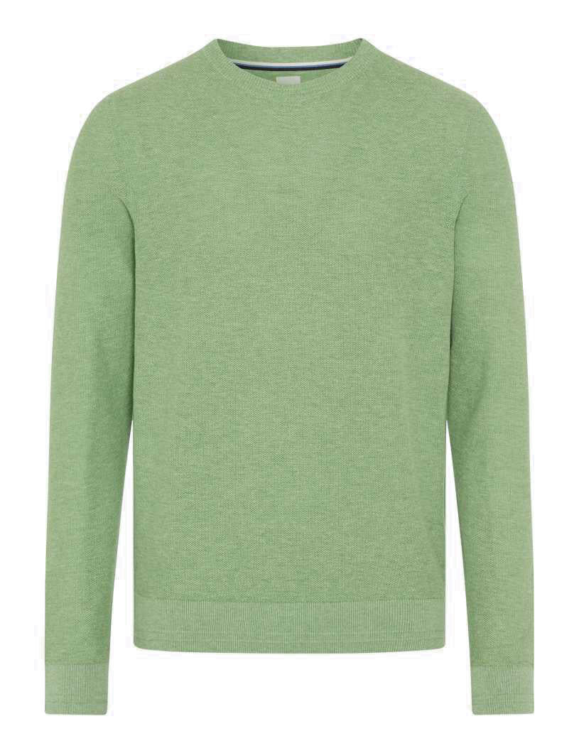 Strickpullover RICK aus Baumwollmix - 37-herb - Grün