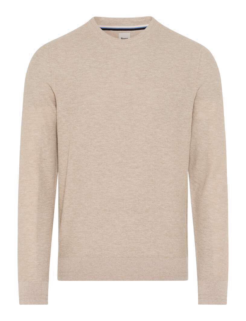 Strickpullover RICK aus Baumwollmix - 57-beach - Beige