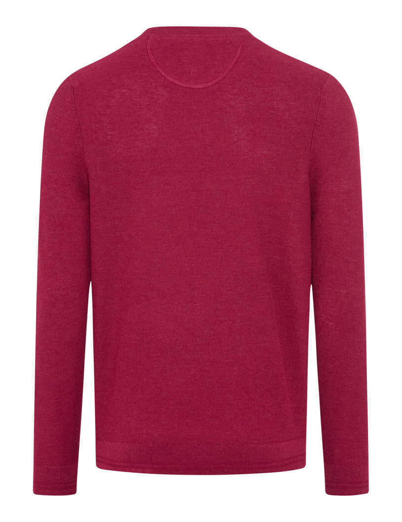 Strickpullover RICK aus Baumwollmix - 84-magenta - Pink