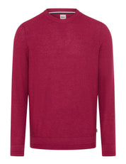 Strickpullover RICK aus Baumwollmix - 84-magenta - Pink