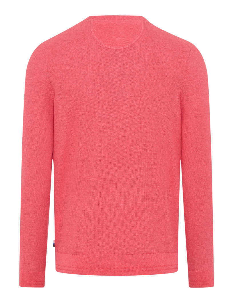 Strickpullover RICK aus Baumwollmix - 85-coral - Rosa