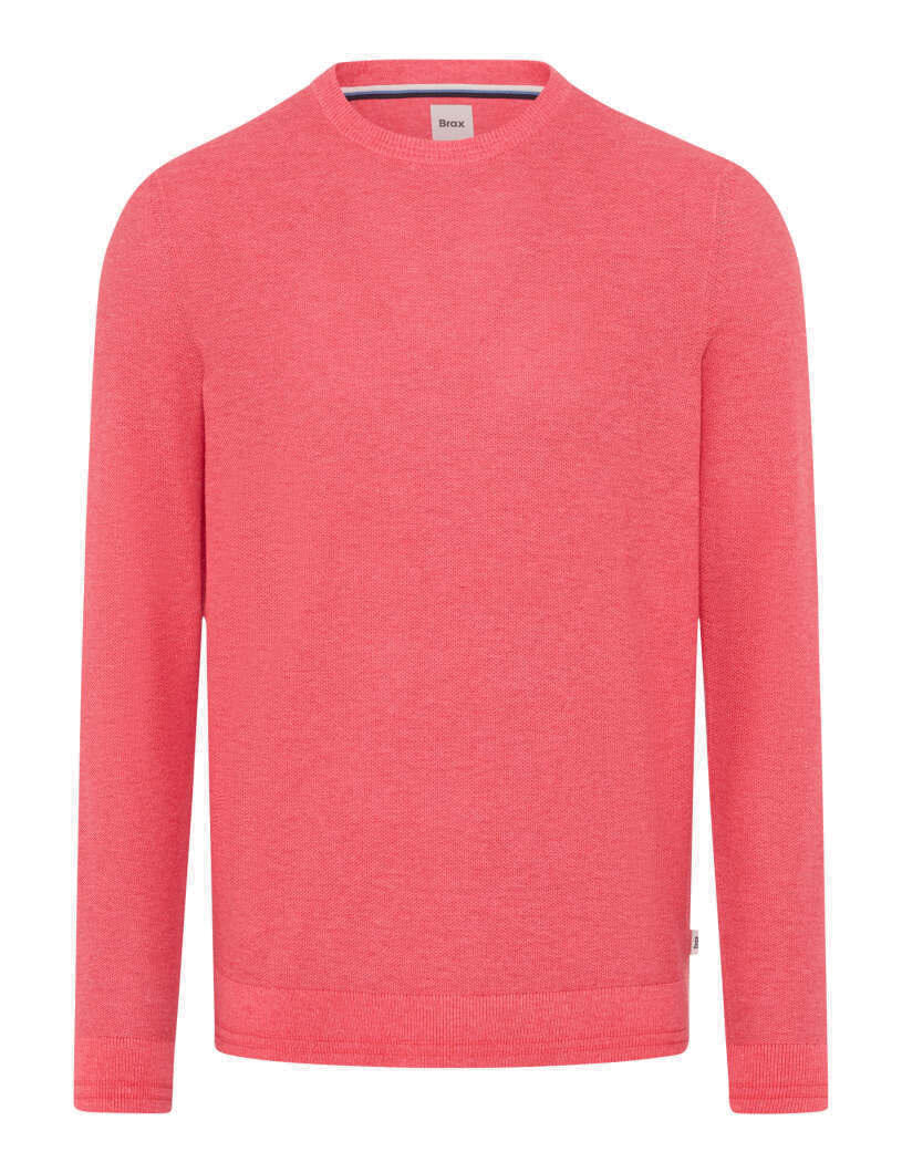 Strickpullover RICK aus Baumwollmix - 85-coral - Rosa