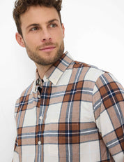 Flanellhemd DANIEL Modern Fit - 58-hazel - Braun