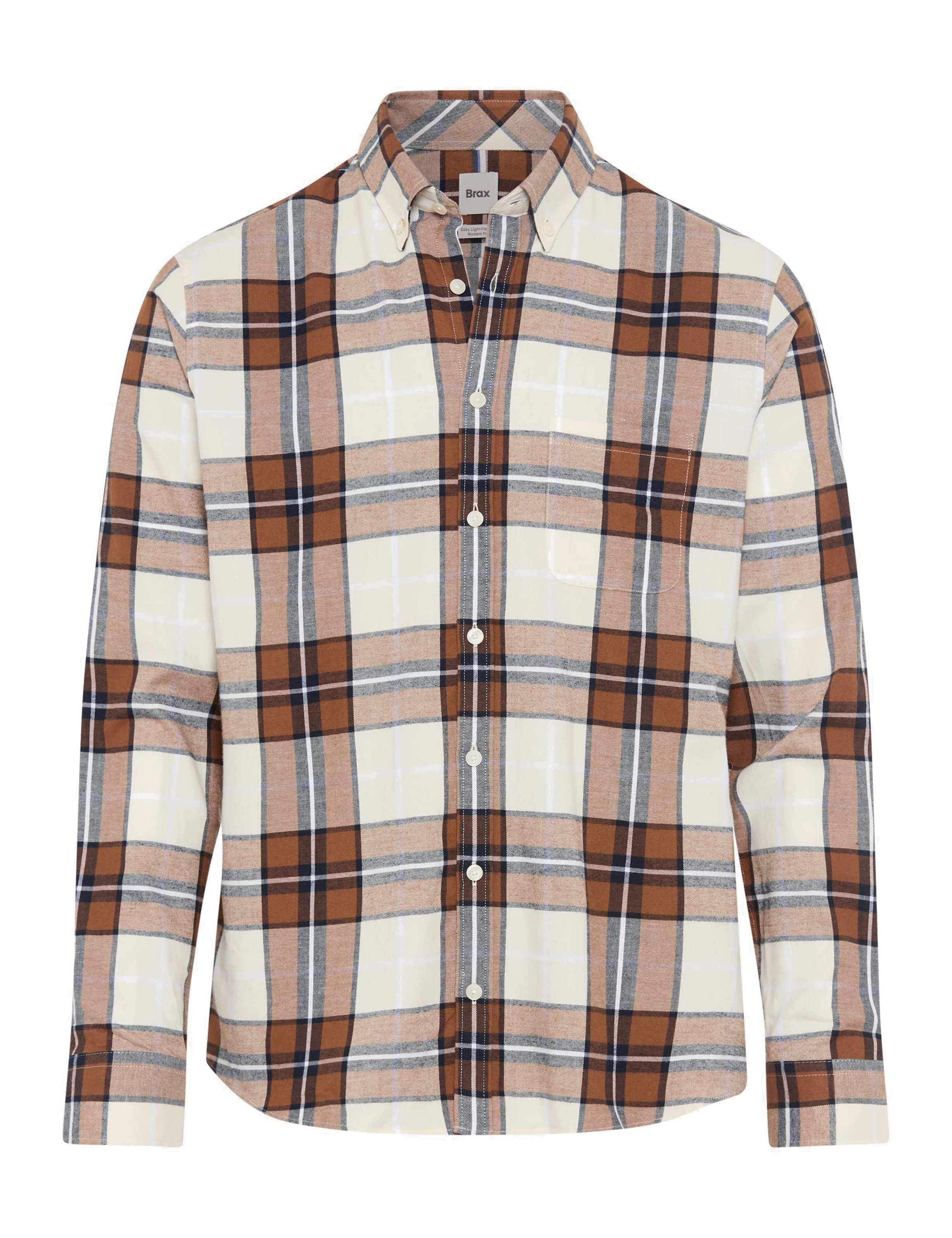 Flanellhemd DANIEL Modern Fit - 58-hazel - Braun