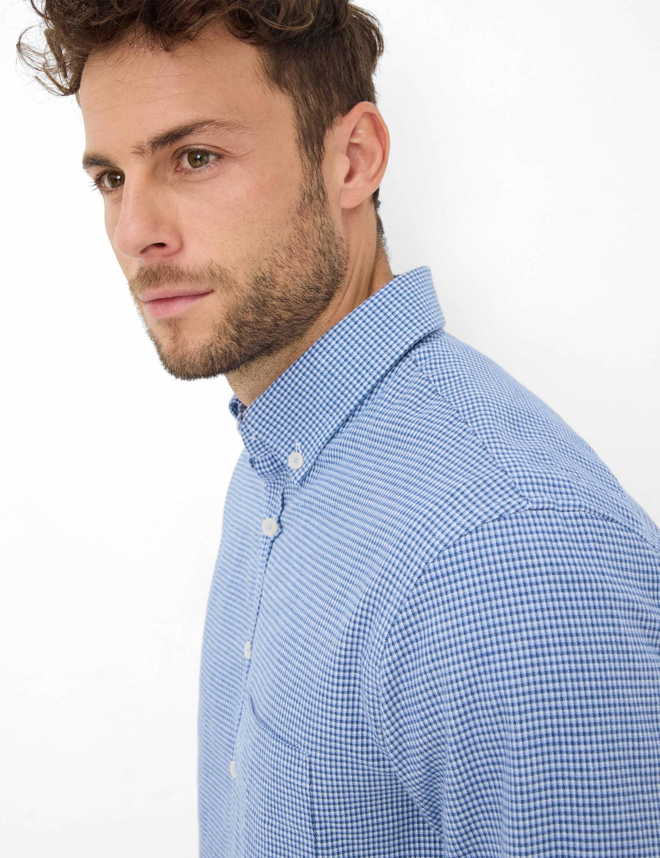 Flanellhemd DANIEL Modern Fit - 25-baltic - Blau