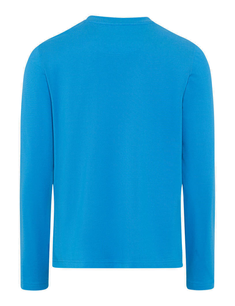 Langarmshirt TIMON aus Baumwollmix - 15-azur - Blau