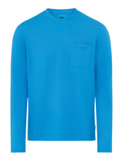 Langarmshirt TIMON aus Baumwollmix - 15-azur - Blau