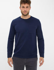 Langarmshirt TIMON aus Baumwollmix - 24-universe - Blau