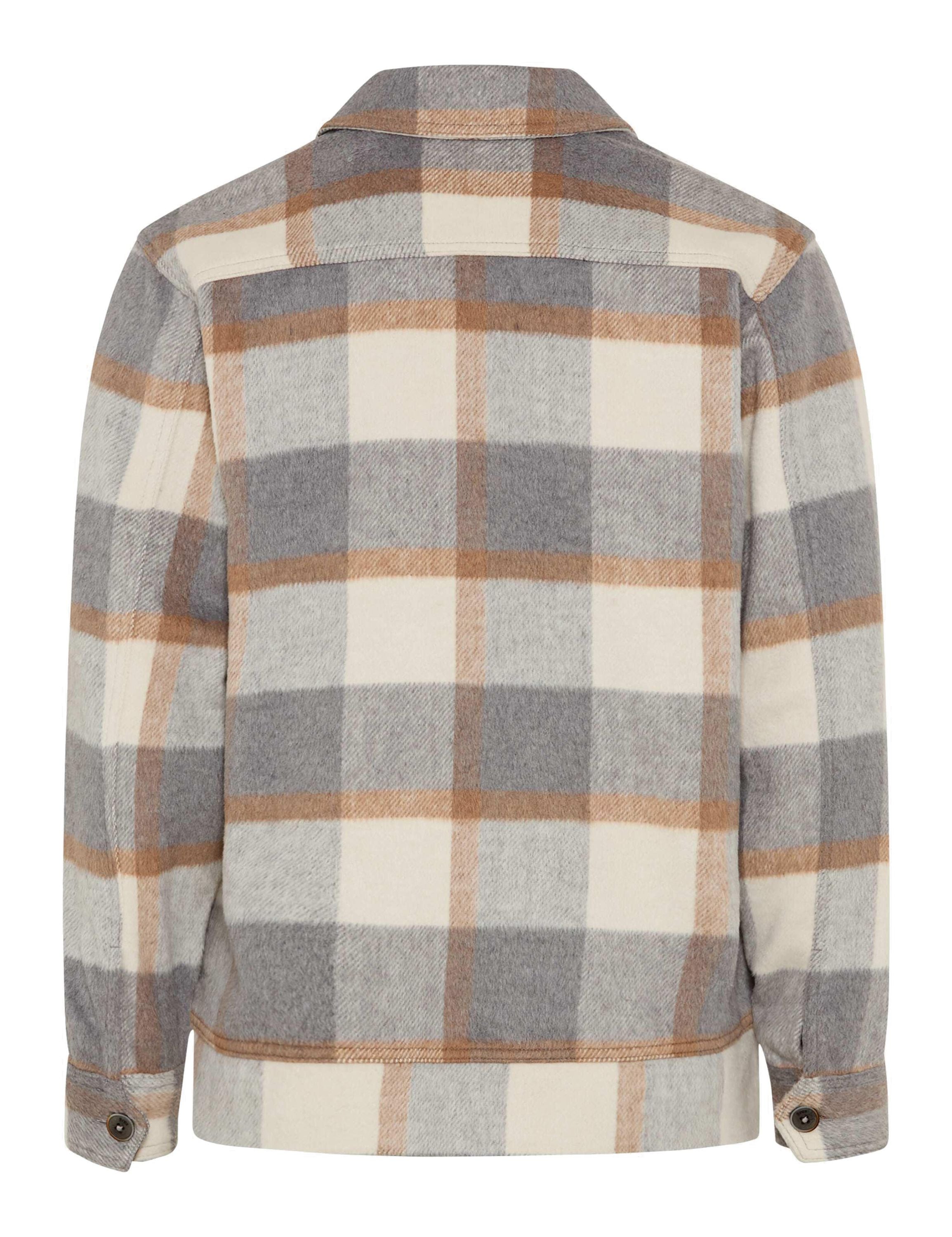 Overshirt SANTIAGO kariert - 96-cream - Creme