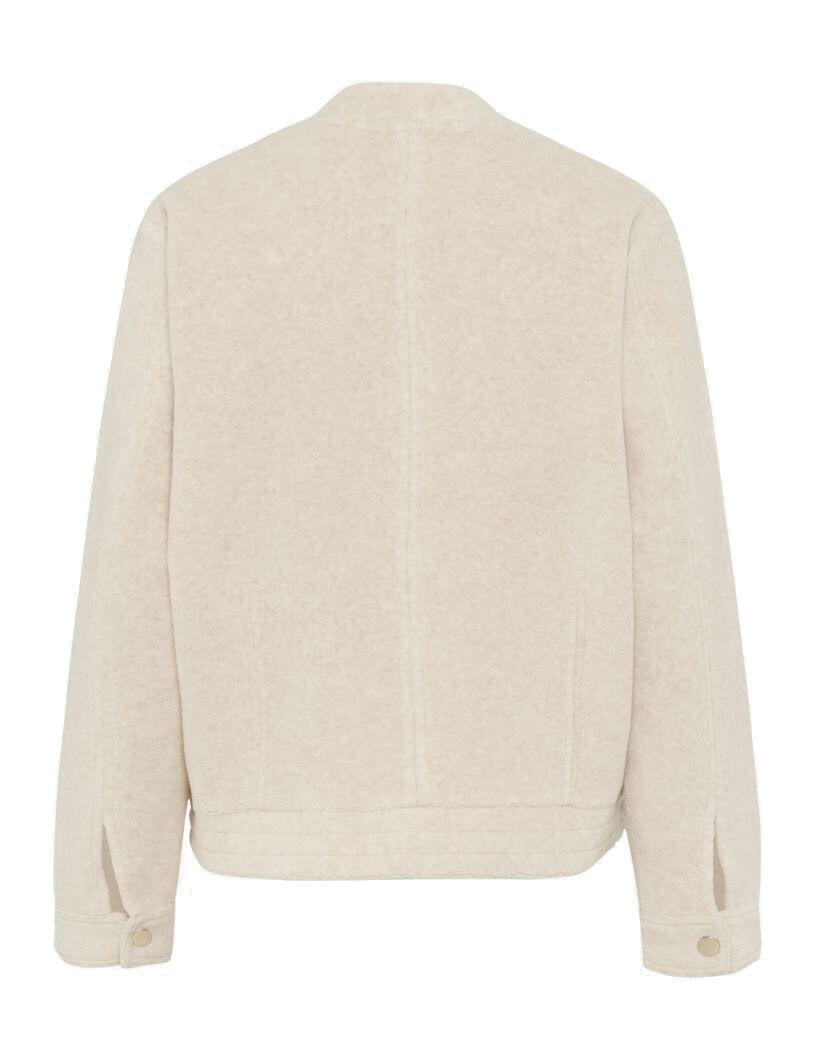 Sweatjacke BECA L aus Baumwollmix - 60-canvas - Creme