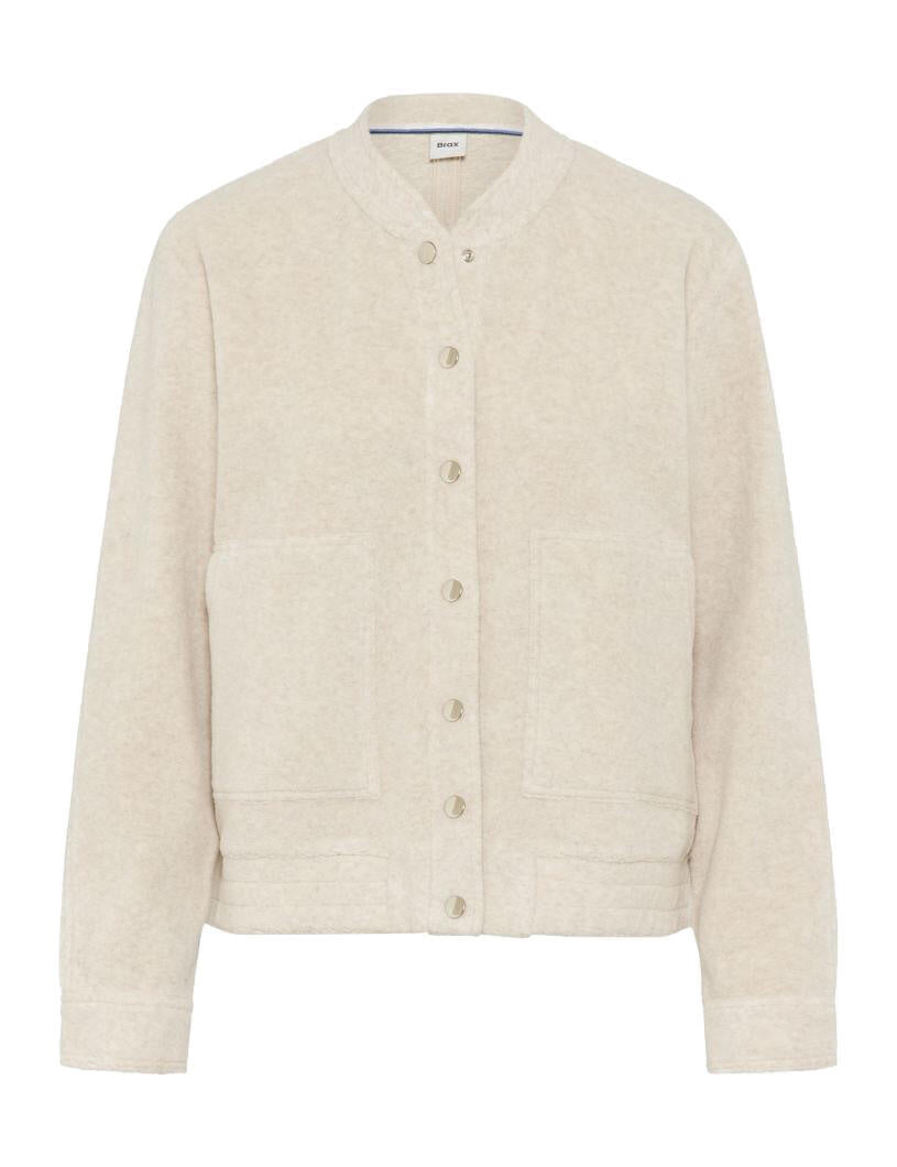 Sweatjacke BECA L aus Baumwollmix - 60-canvas - Creme