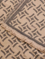 Schal JENNA gemustert - 60-canvas - Braun