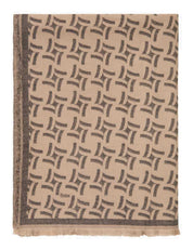 Schal JENNA gemustert - 60-canvas - Braun