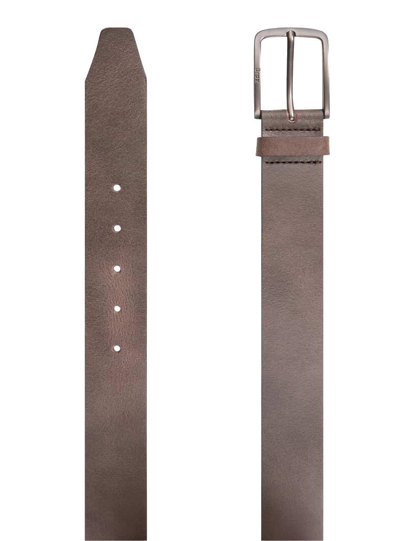 Ledergürtel - 52-brown - Braun
