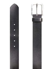 Ledergürtel - 02-black - Schwarz