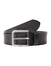 Ledergürtel - 02-black - Schwarz