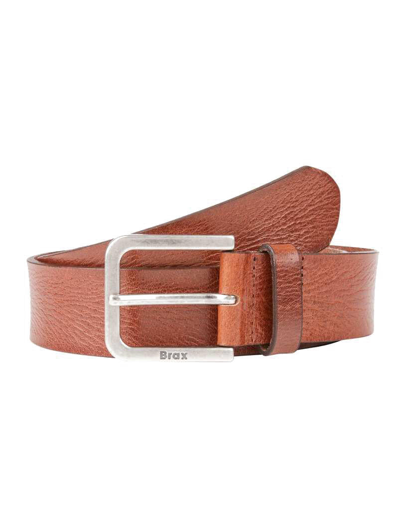 Ledergürtel - 55-cognac - Braun