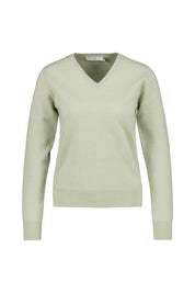 Pullover aus kaschmir - 509 509 SAGE GREEN MEL. - Grün