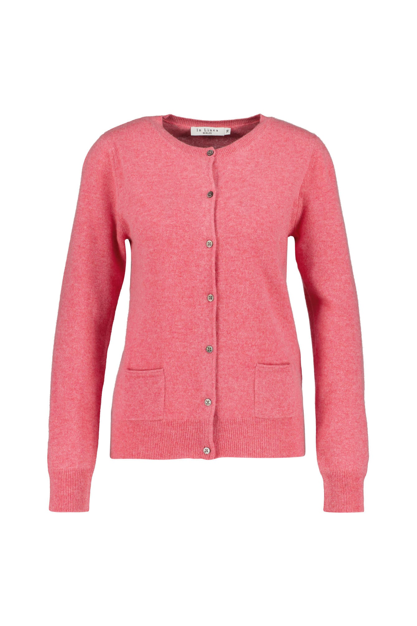 Strickcardigan aus Kaschmir - 413 413 DEEP PINK MEL. - Pink