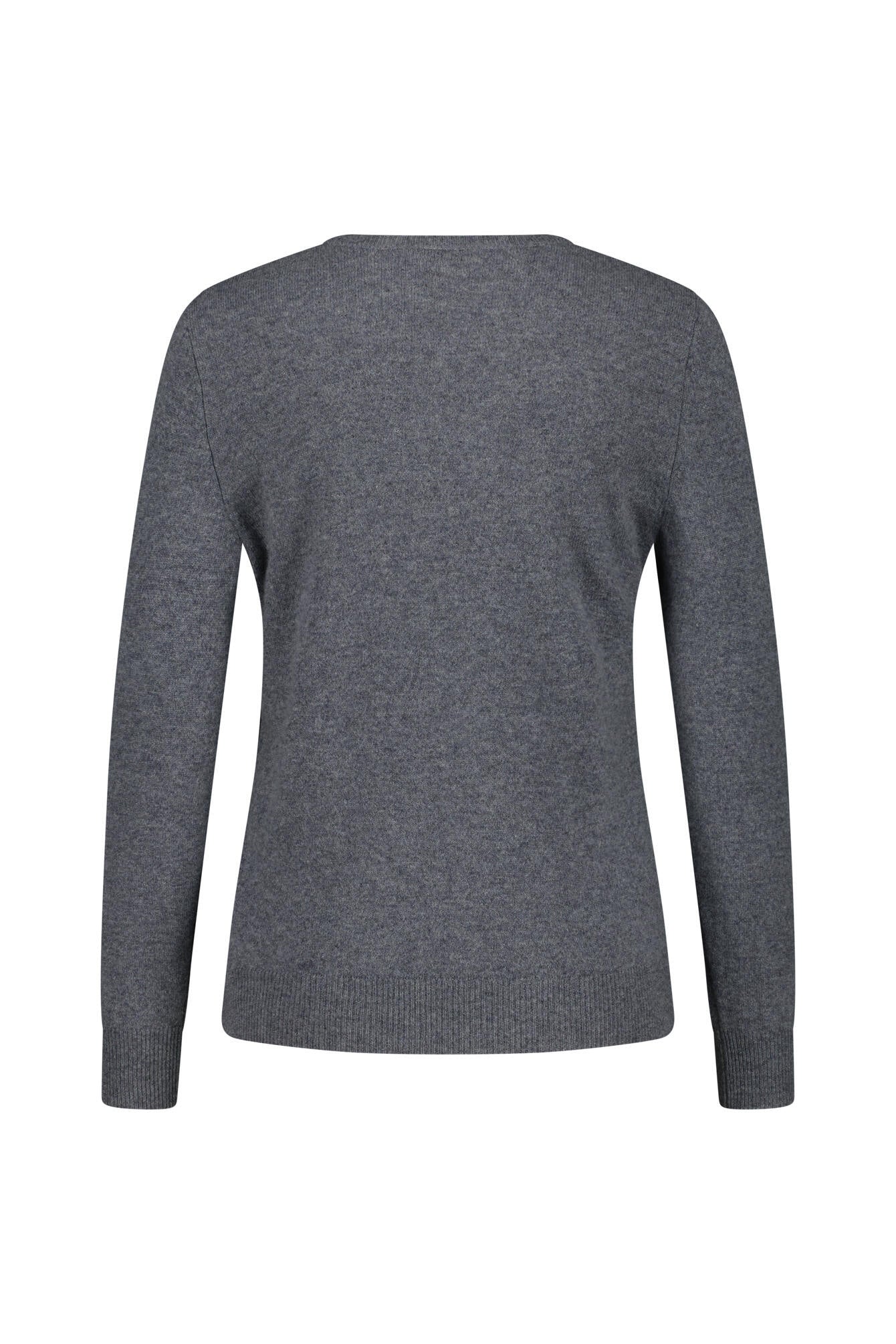 Kaschmir Pullover - 809 809 ASCHGRAU MEL. - Grau