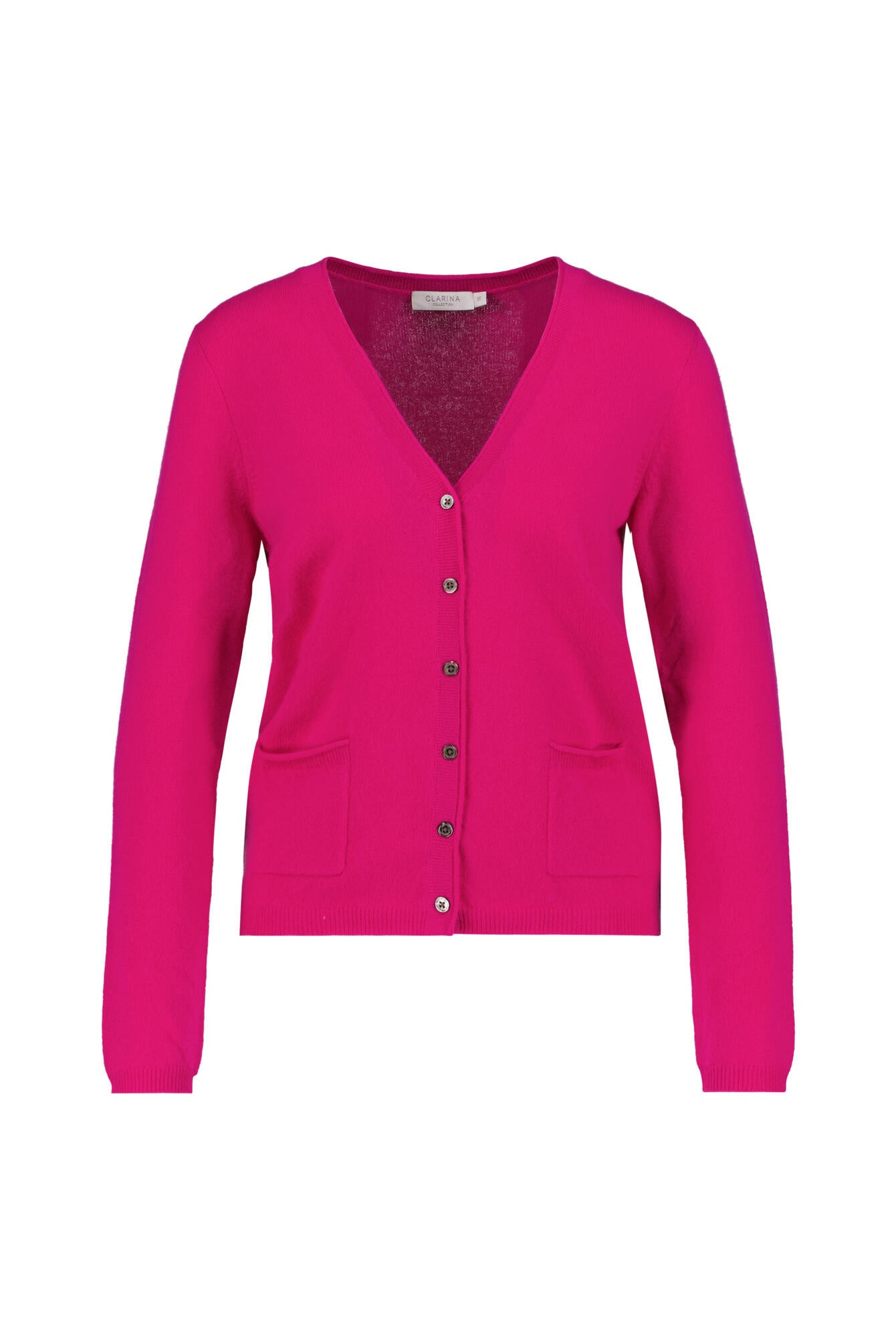 Strickjacke aus Kaschmir - 410 410 MAGENTA - Pink