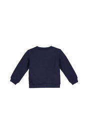 Sweatshirt mit Print - 603 MARINE - Blau