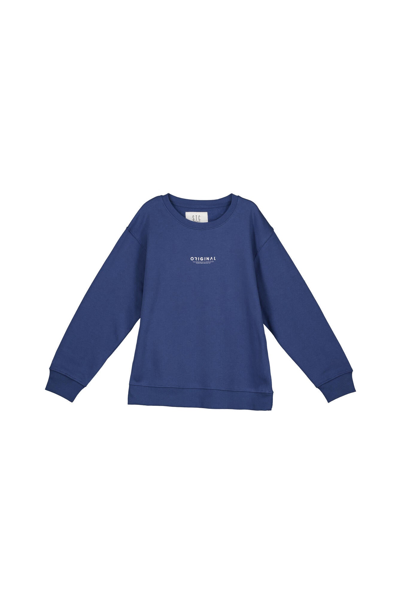 Sweatshirt aus Baumwollmix - 617 KOBALT - Blau