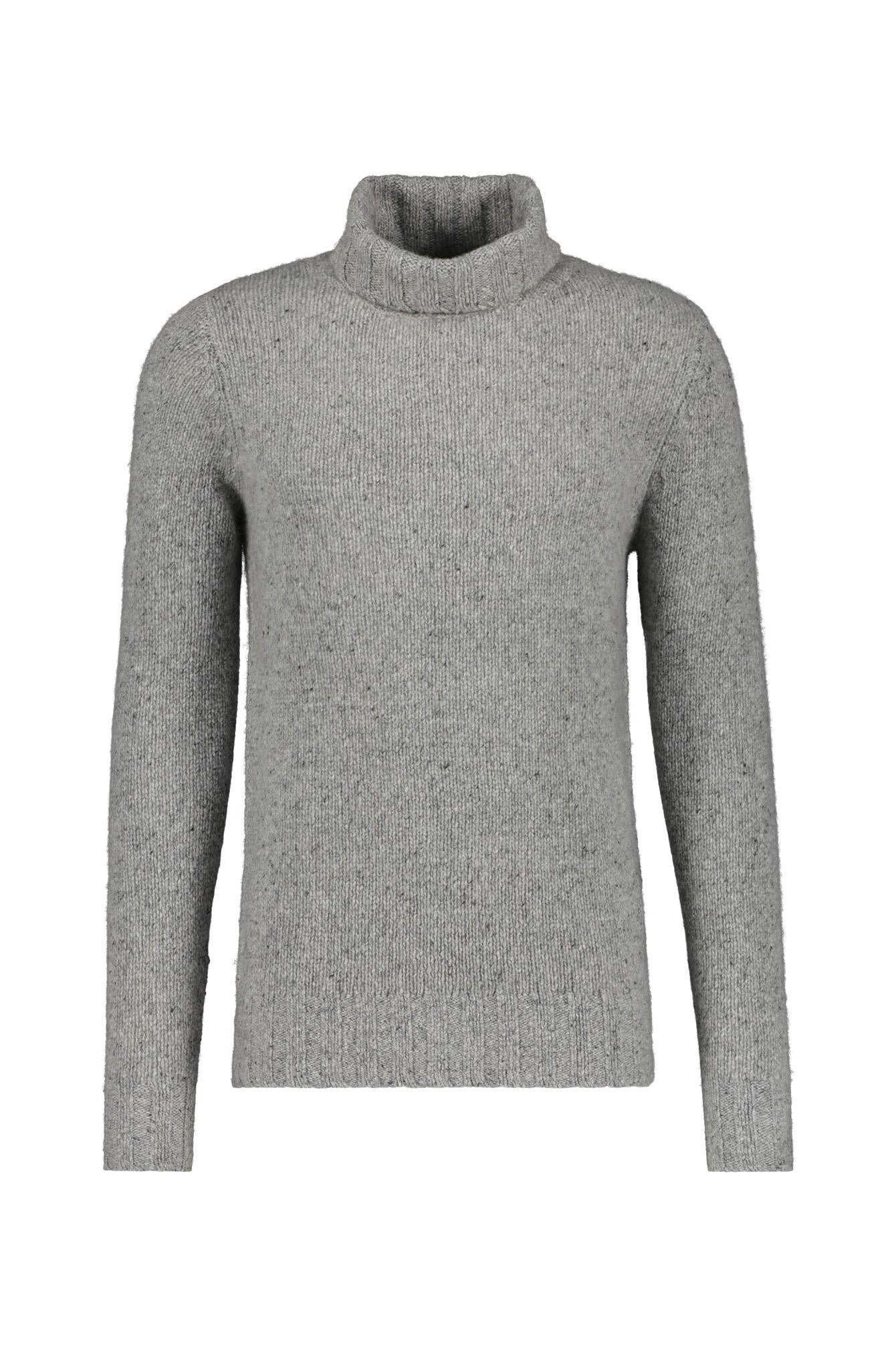 Strickpullover mit Rollkragen - 802 TECH GREY - Grau