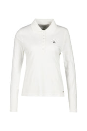 Poloshirt mit Strassdetail - 104 104 OFFWHITE - Weiß