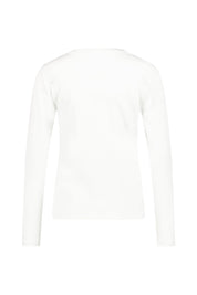 Langarmshirt aus Baumwolle - 104 104 OFFWHITE - Weiß