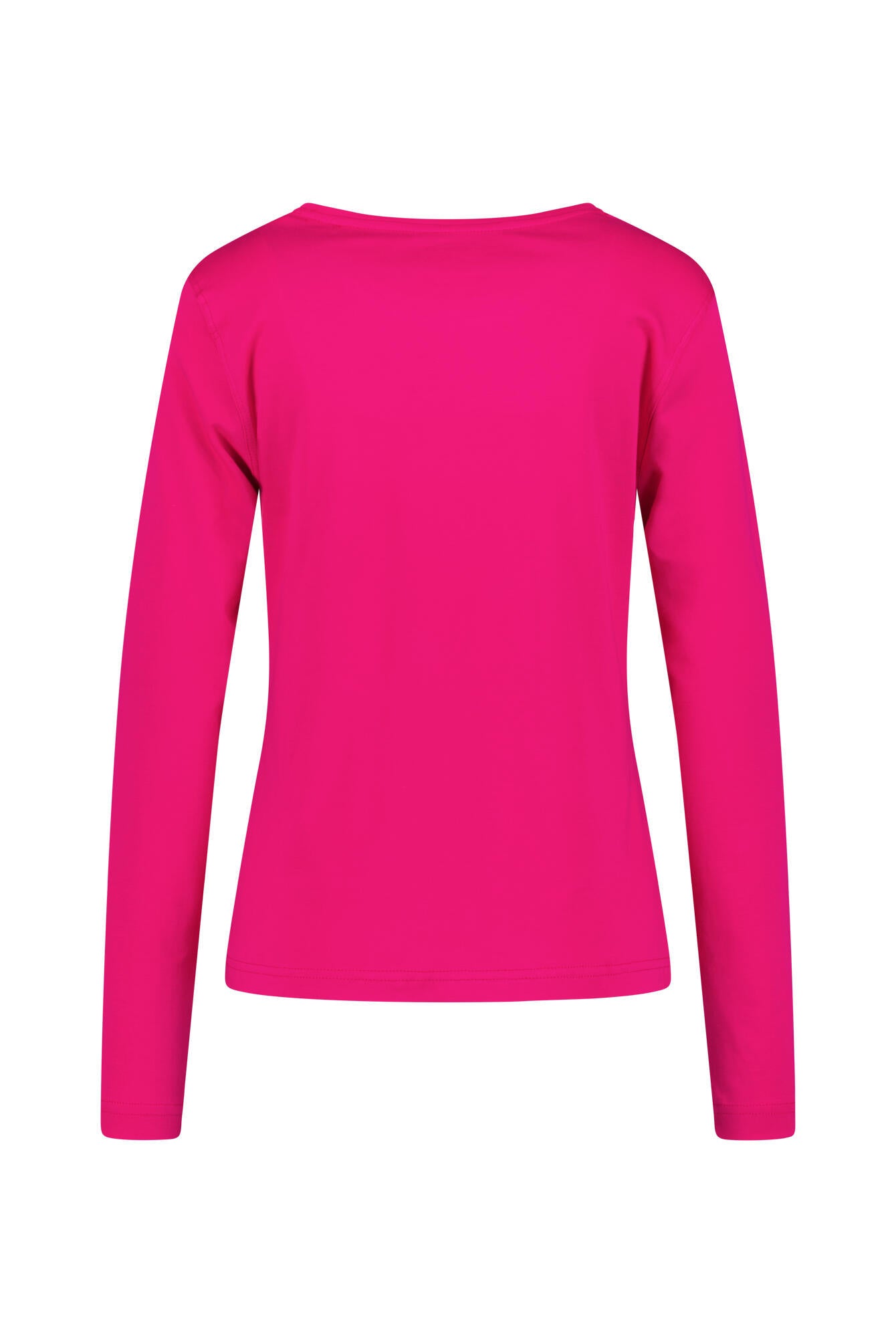 Langarmshirt aus Baumwolle - 410 410 MAGENTA - Pink