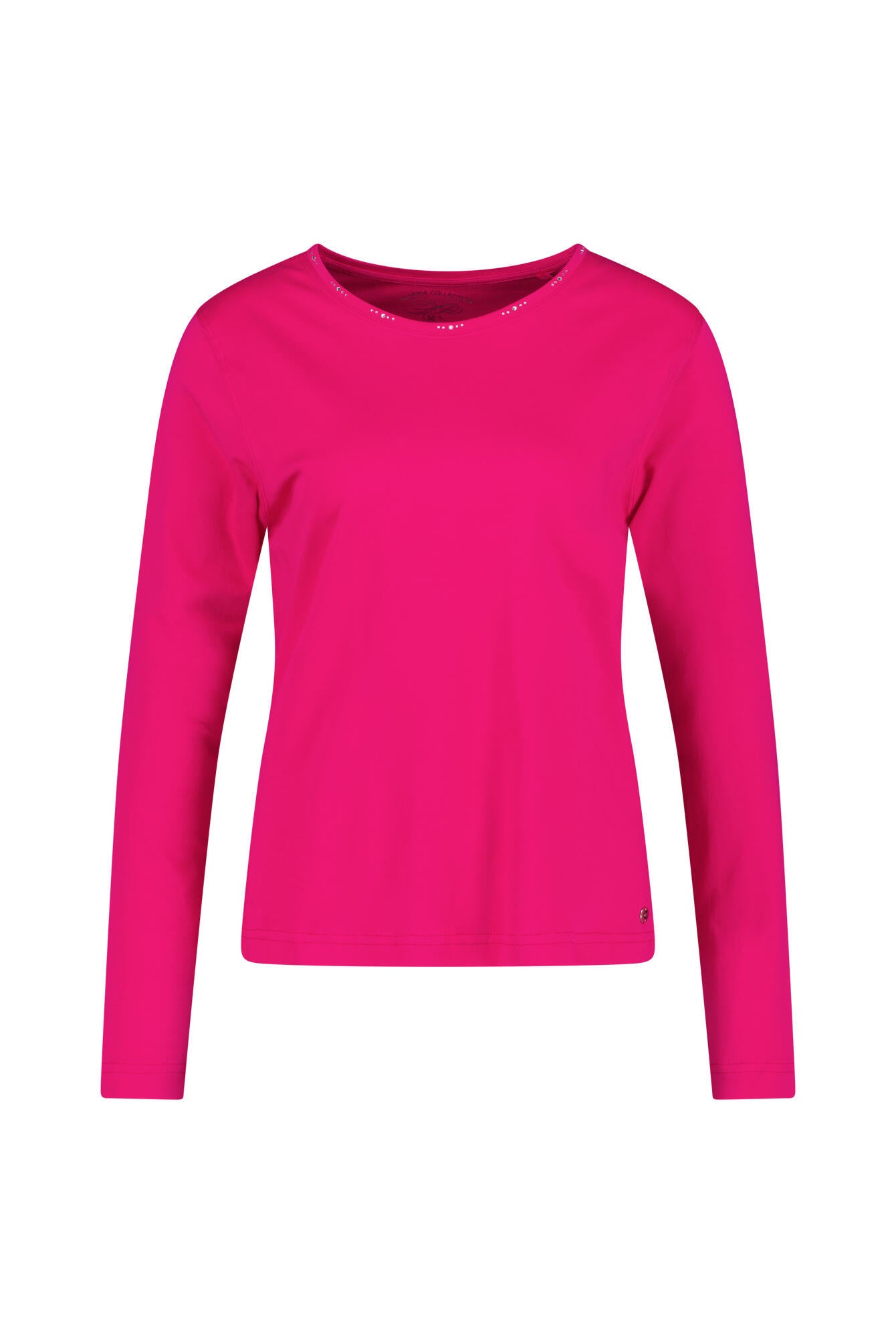 Langarmshirt aus Baumwolle - 410 410 MAGENTA - Pink