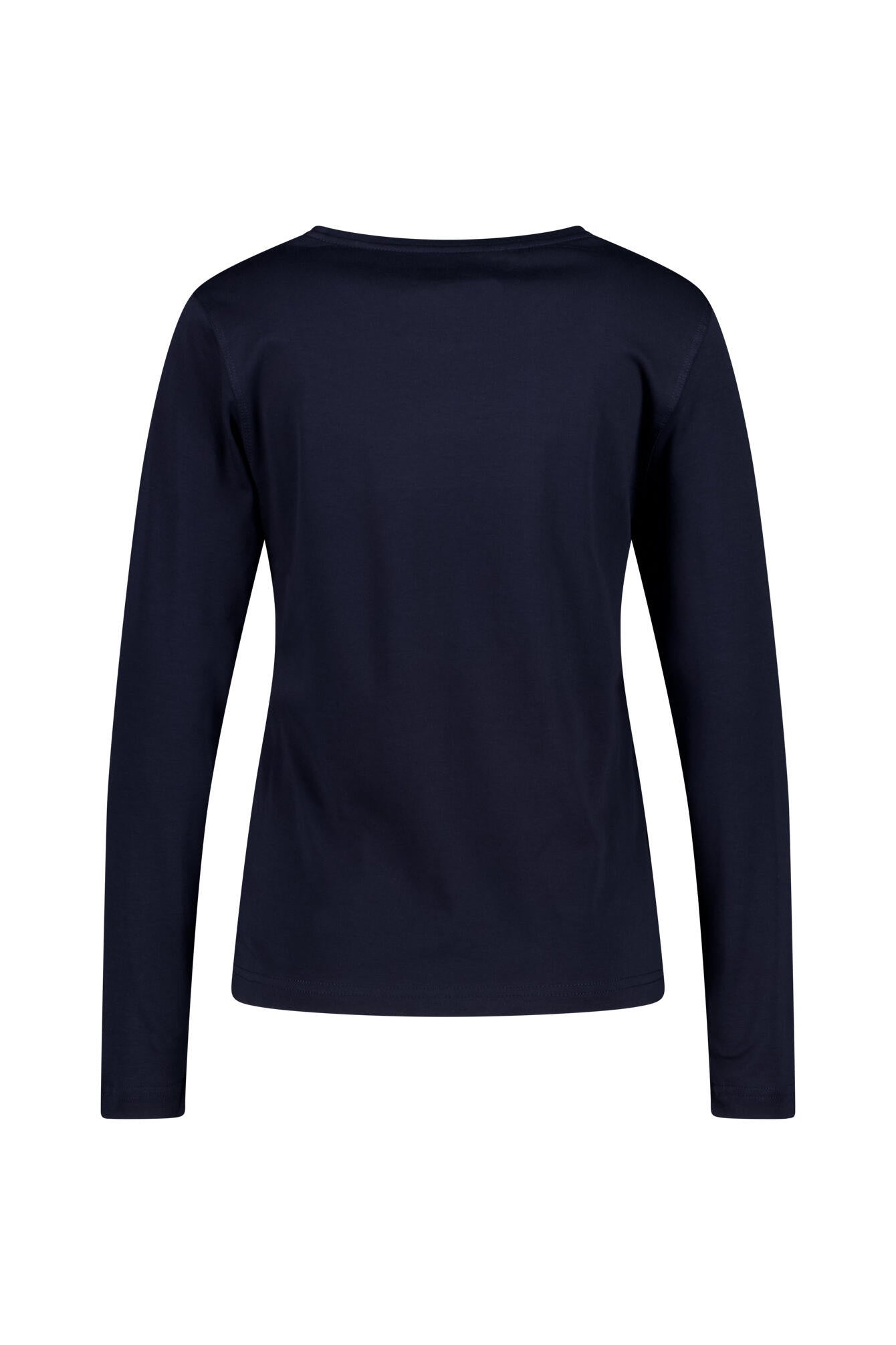 Langarmshirt aus Baumwolle - 616 616 MARINE - Blau