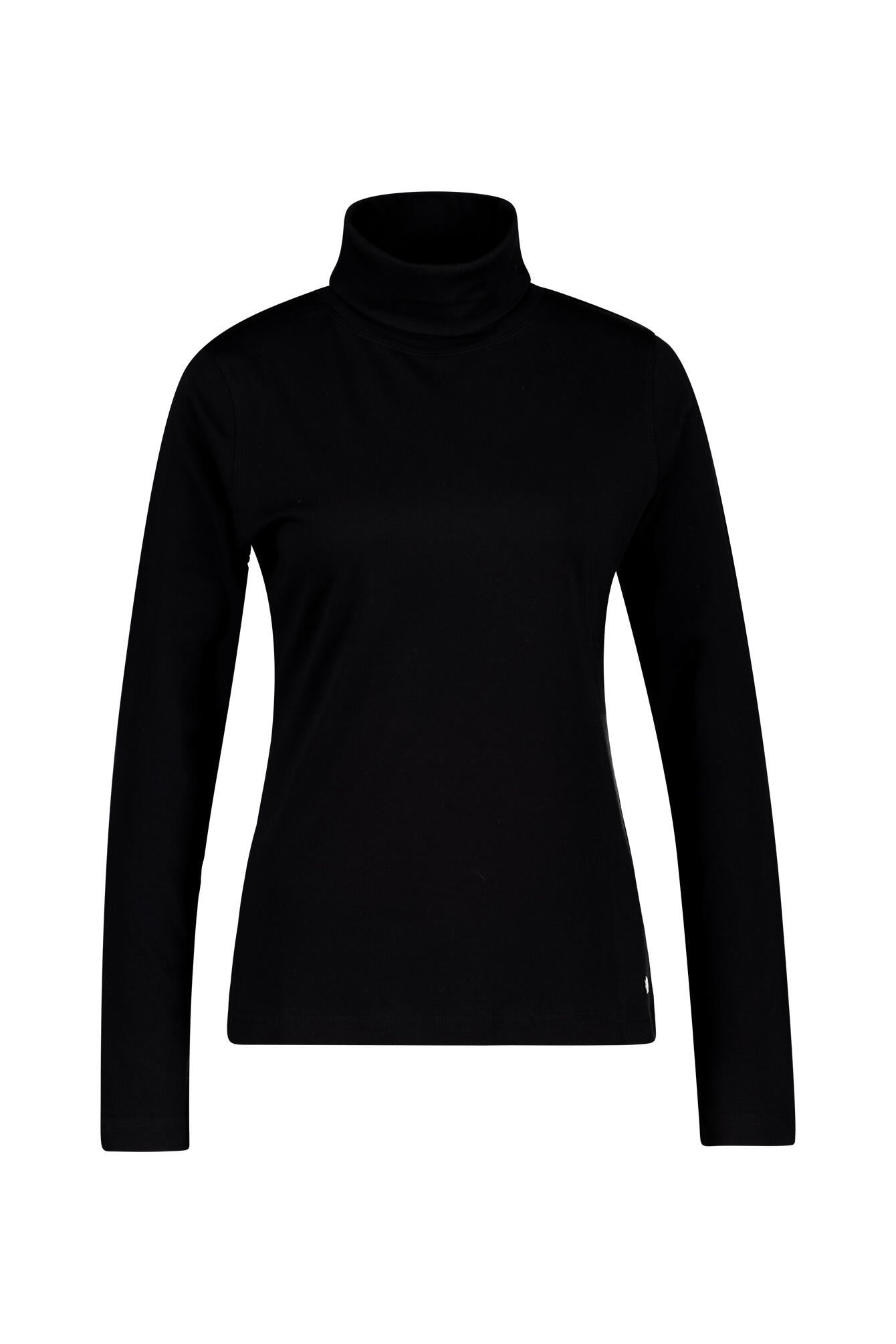 Langarmshirt mit Rollkragen - 900 900 SCHWARZ - Schwarz