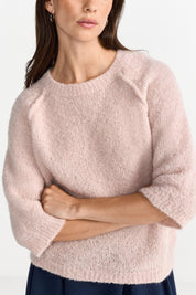 Strickpullover aus Wollmix - 606-rosewater - Rosa