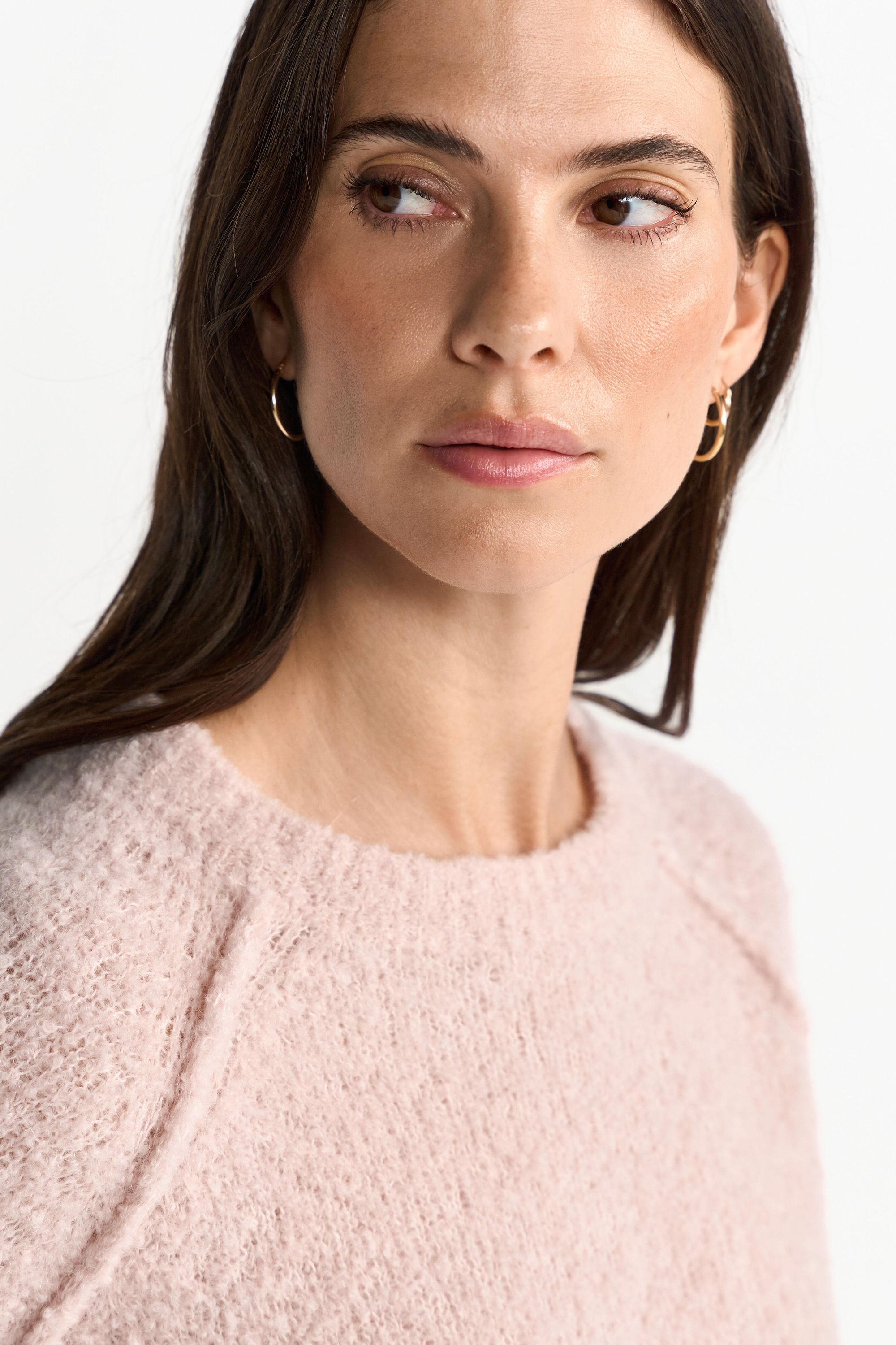 Strickpullover aus Wollmix - 606-rosewater - Rosa