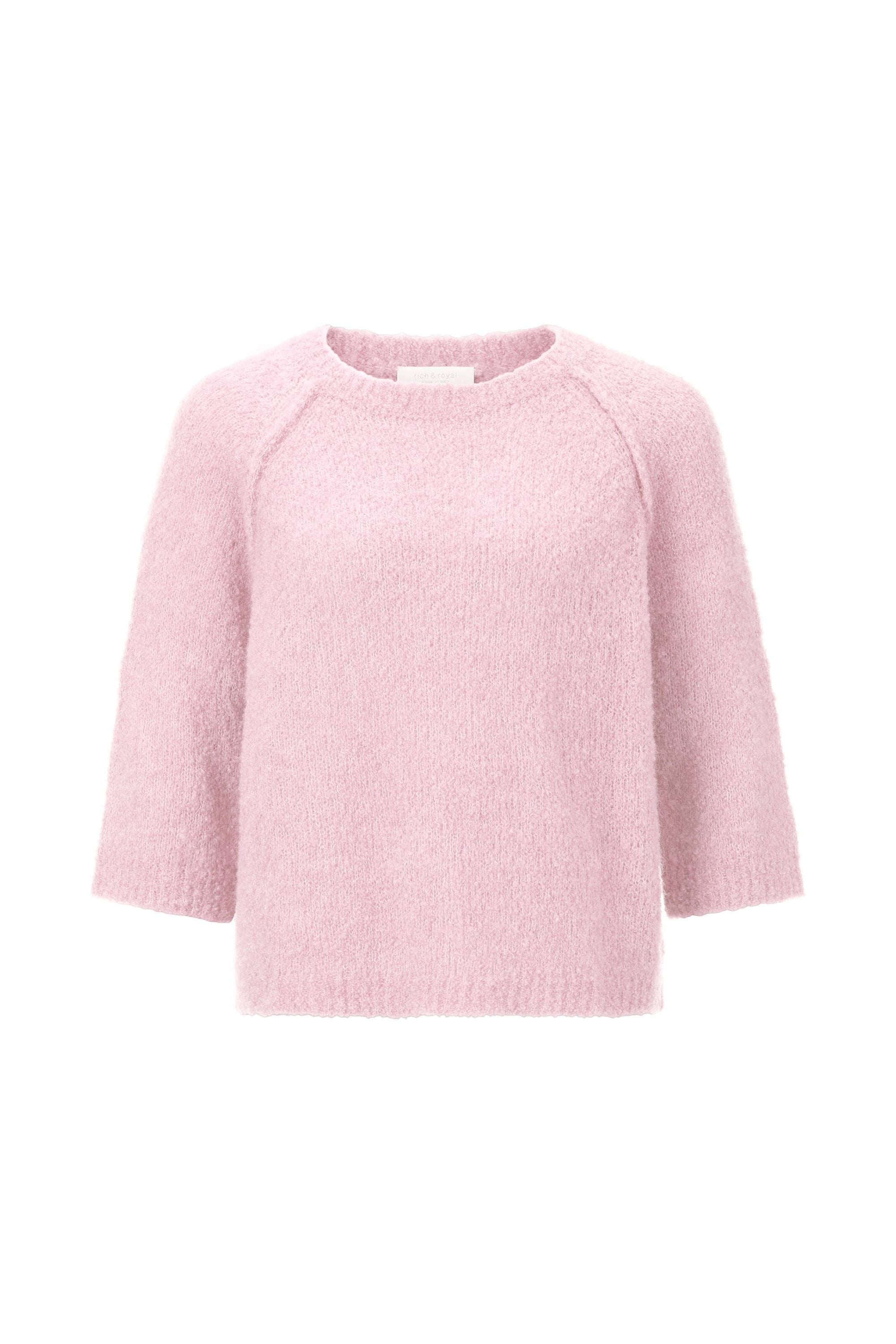 Strickpullover aus Wollmix - 606-rosewater - Rosa