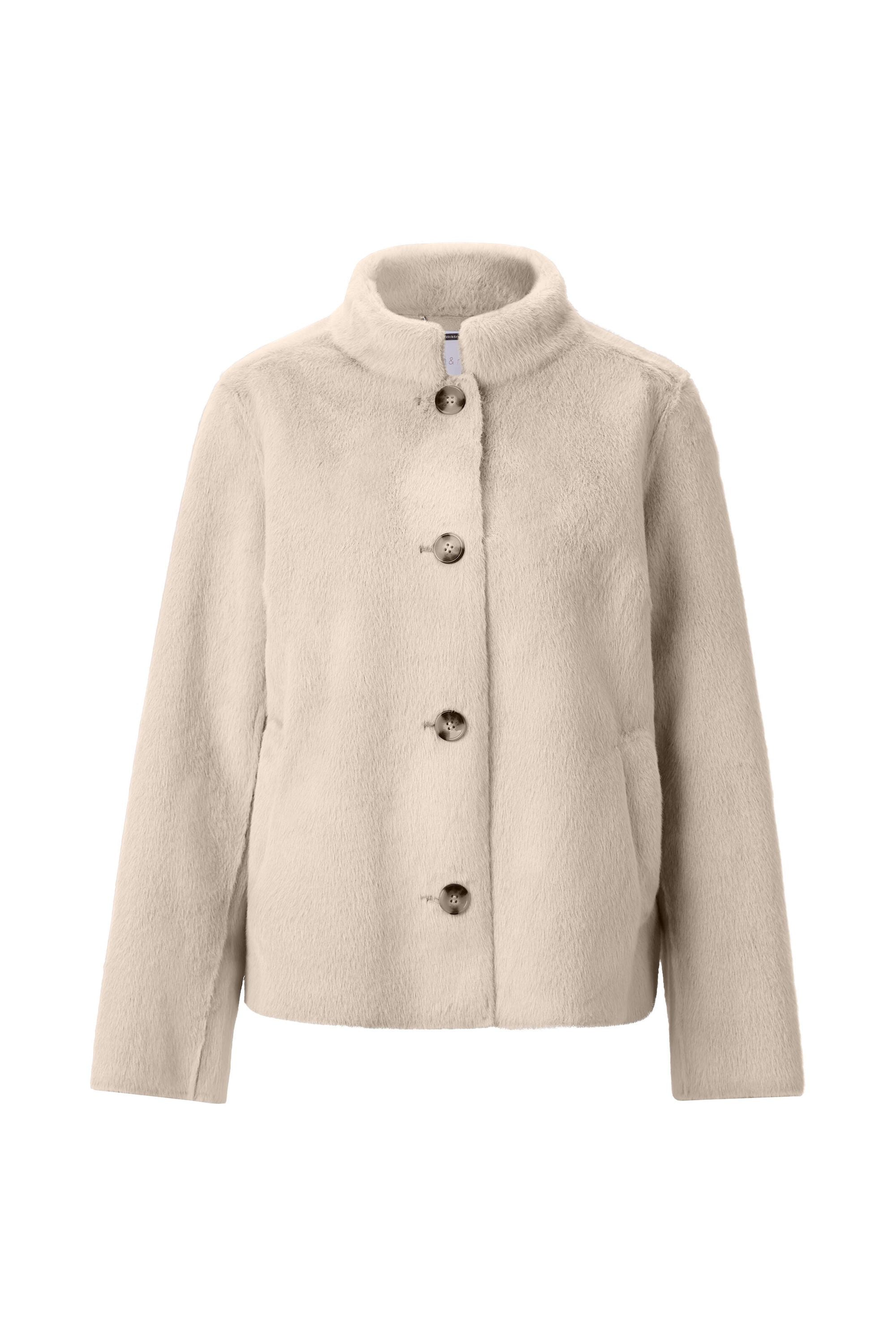 Übergangsjacke mit Stehkragen - 223-caffee latte - Beige
