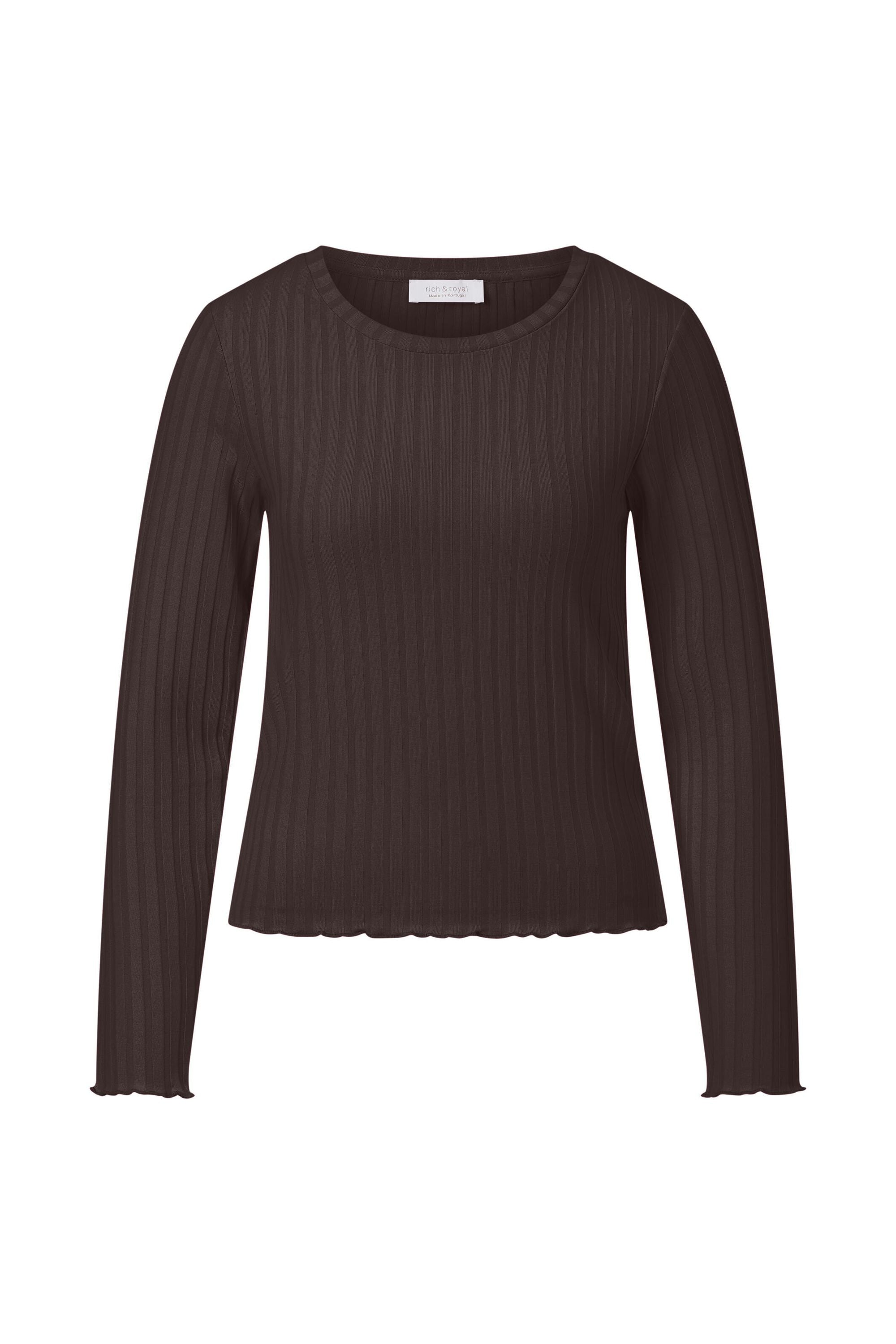 Langarmshirt - 285-dark chocolate - Braun