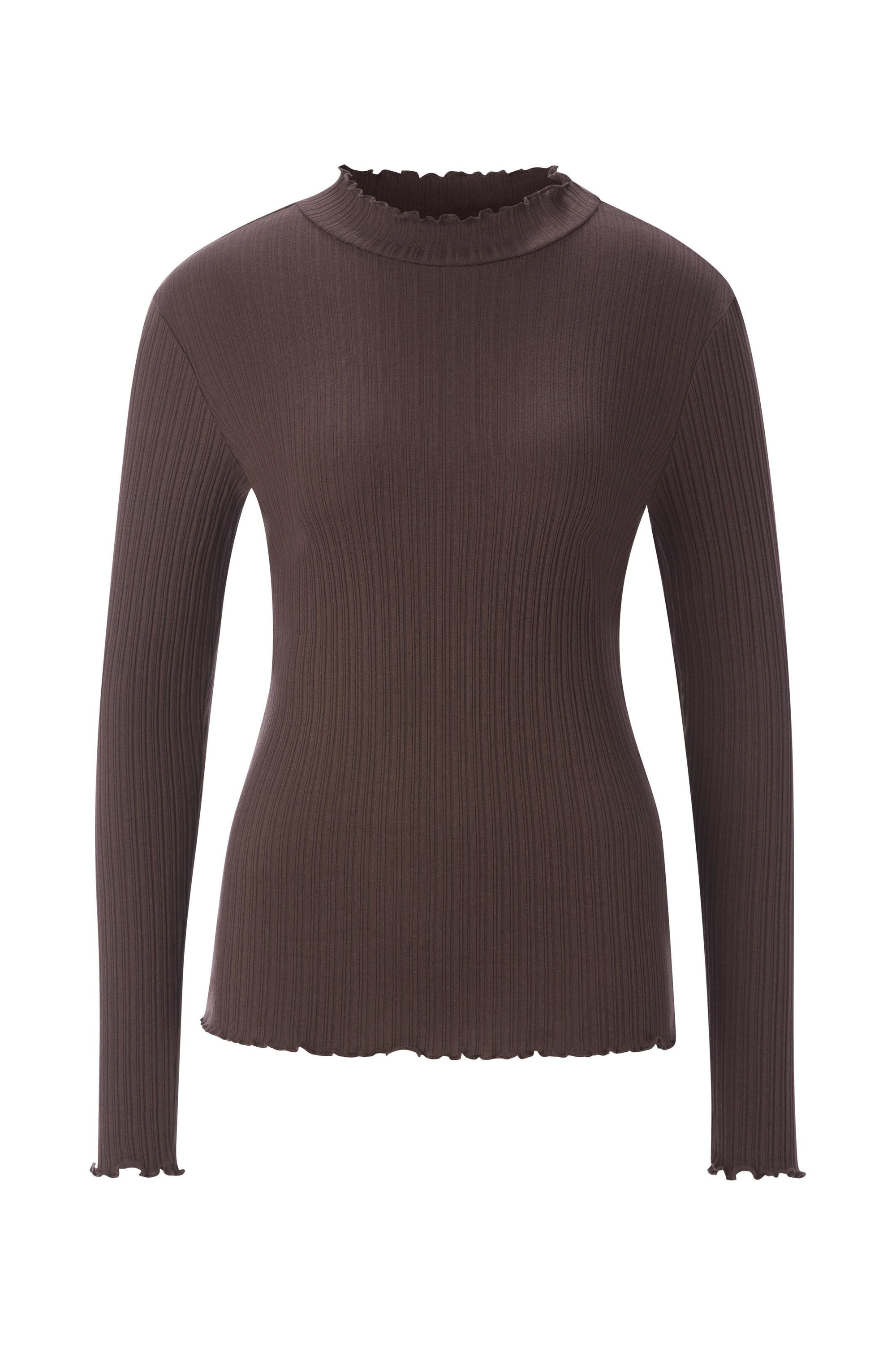 Langarmshirt - 285-dark chocolate - Braun