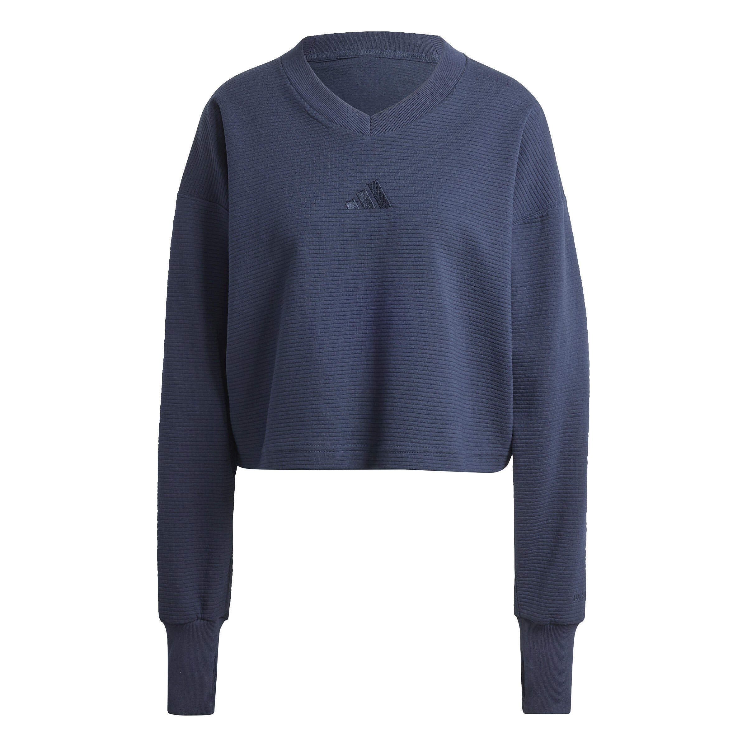 Sweatshirt mit Rippstruktur - LEGINK - Blau