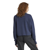 Sweatshirt mit Rippstruktur - LEGINK - Blau