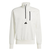 Sweatshirt mit 1/2 Zip - OWHITE - Weiß