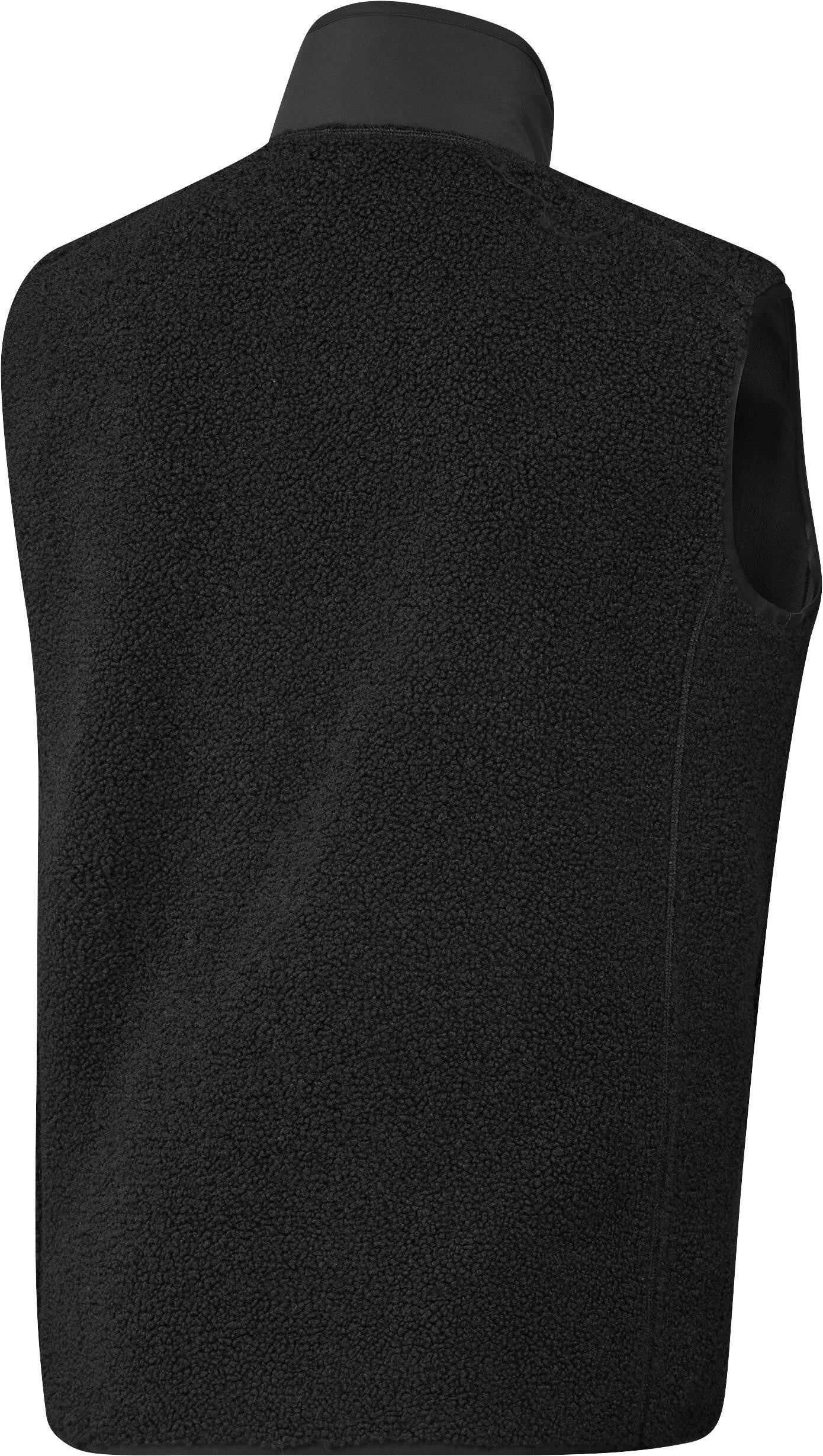 Fleeceweste mit Stehkragen - BLACK - Schwarz