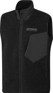 Fleeceweste mit Stehkragen - BLACK - Schwarz