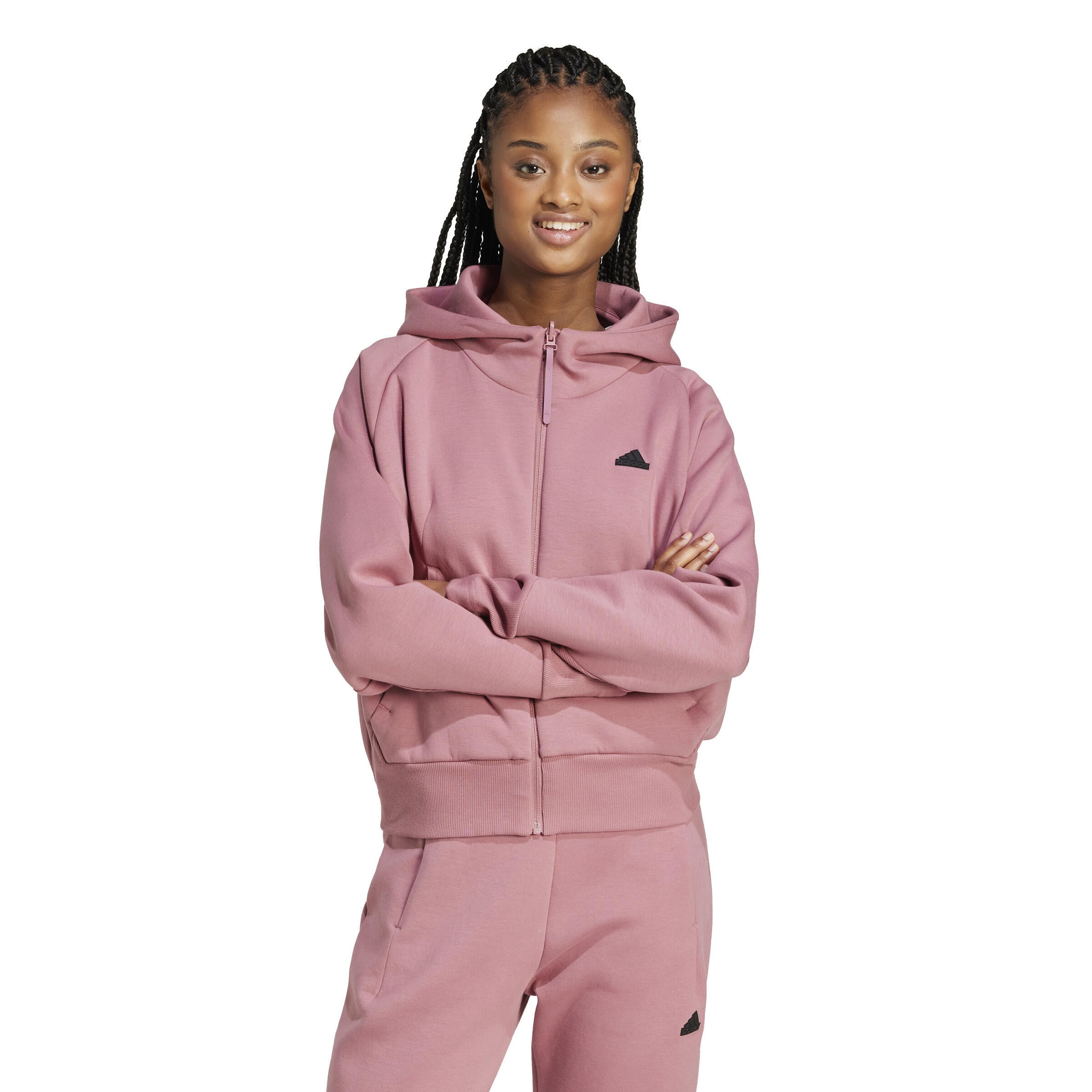 Sweatshirtjacke mit Kapuze - PRECRI - Pink