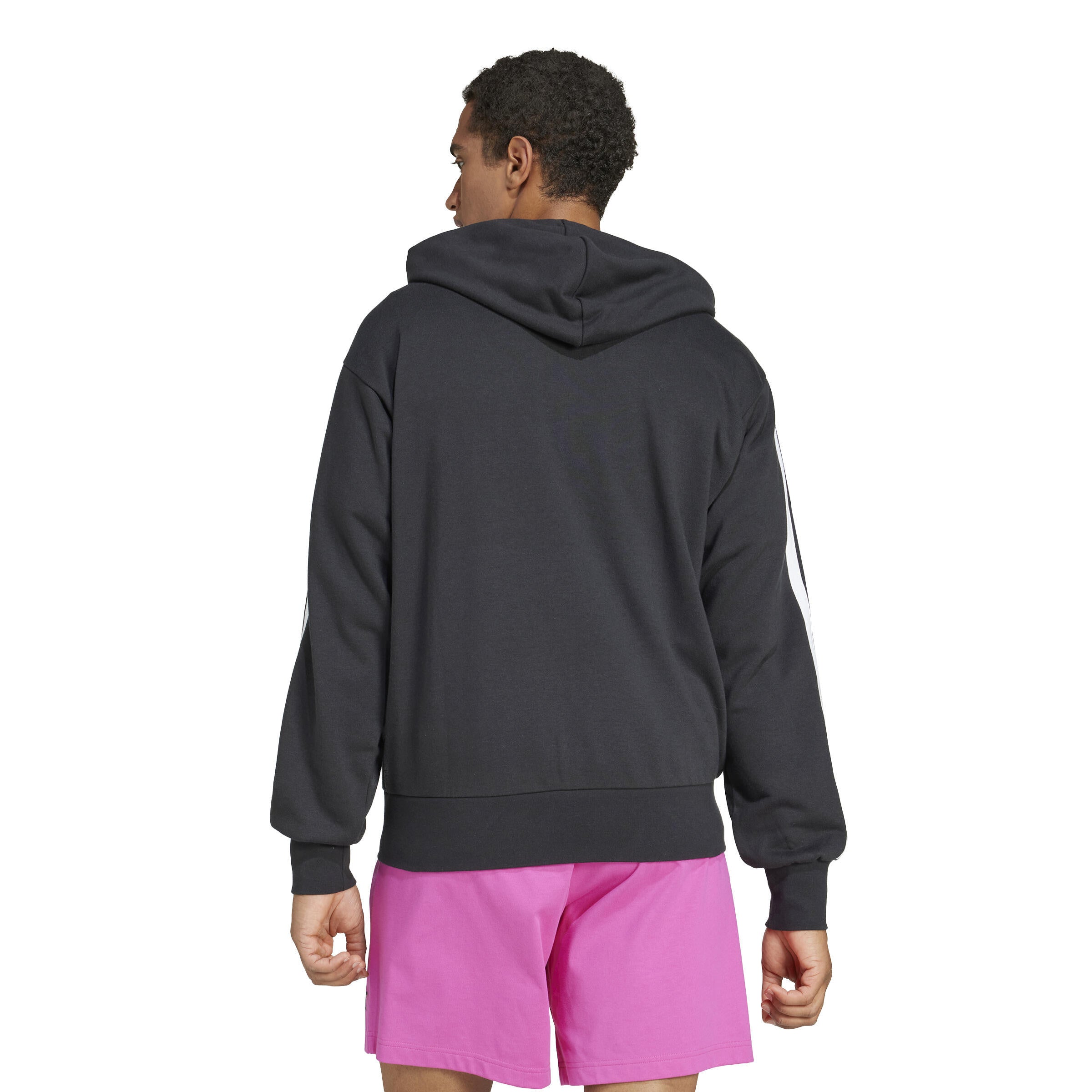 Sweatshirtjacke aus Baumwollmix - BLACK/WHITE - Schwarz