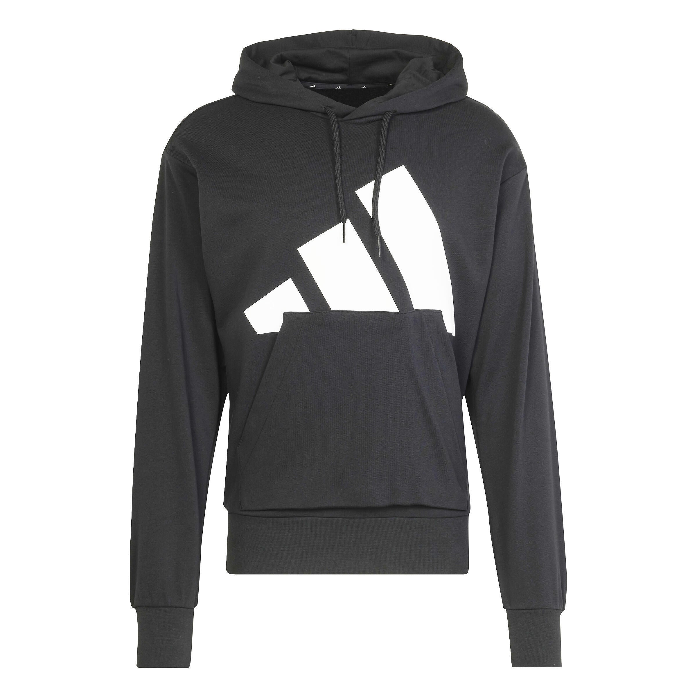 Sweathoodie mit Logoprint - BLACK/WHITE - Schwarz