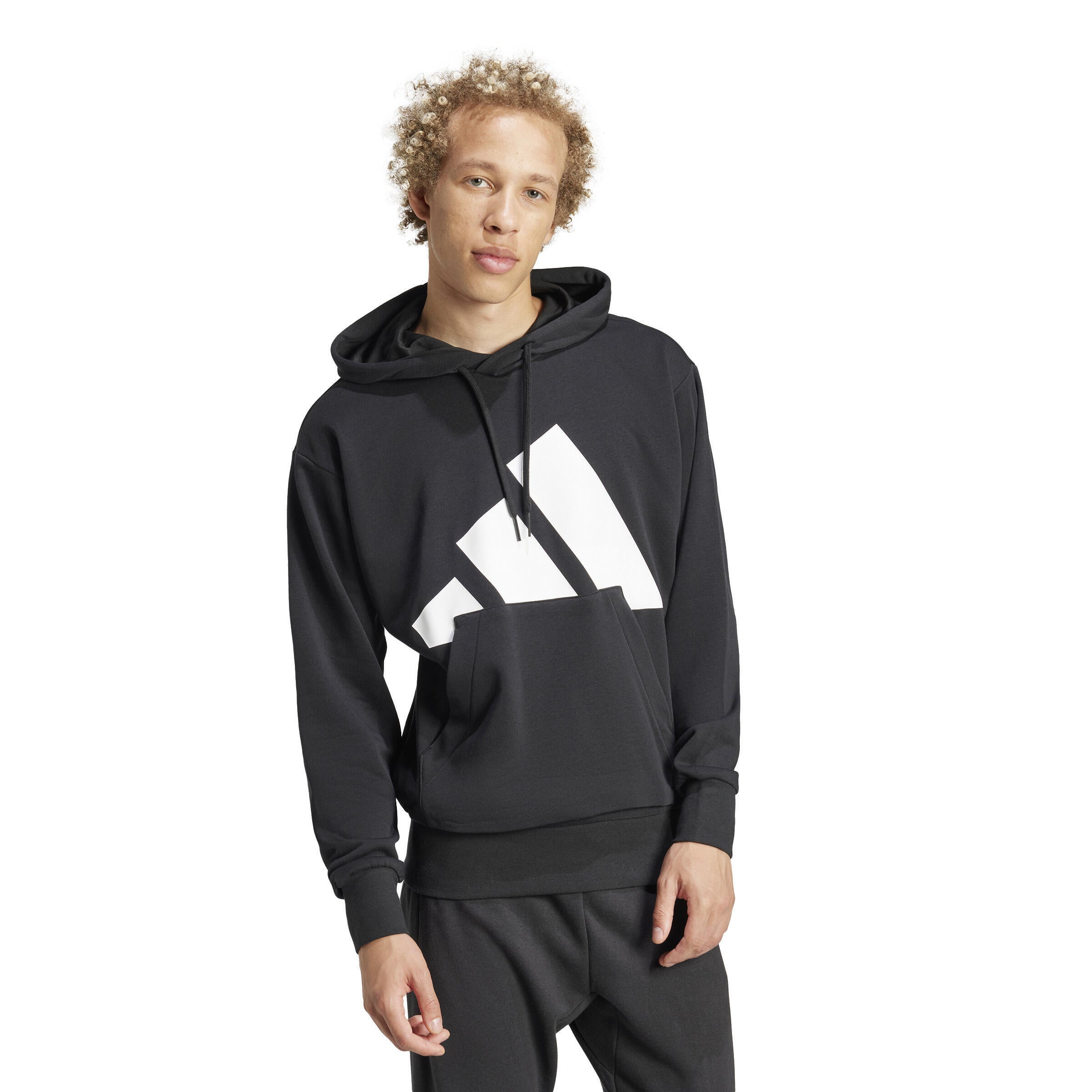 Sweathoodie mit Logoprint - BLACK/WHITE - Schwarz