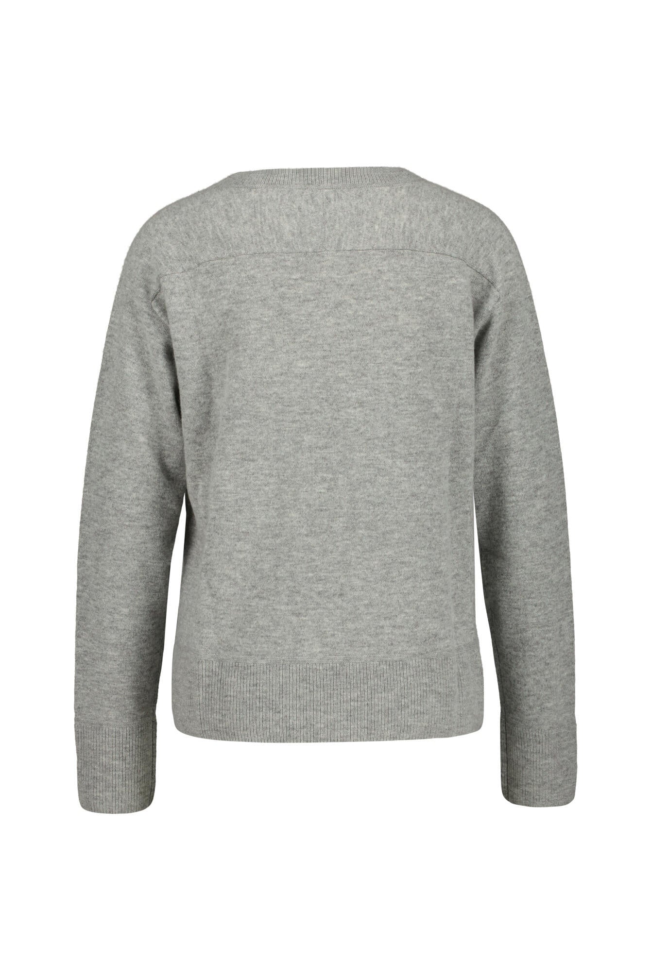 Stickpullover aus Kaschmirmix - 912-silver stone - Grau